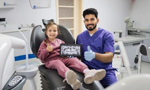 Unlicensed Dental Assistant with Radiology Certificate With X Ray of Young Patient 