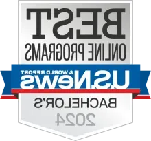 美国新闻最佳在线课程学士2024徽章